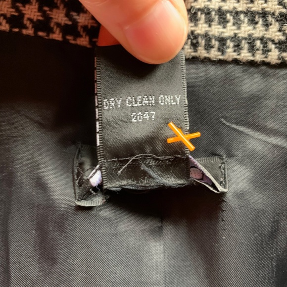 Rafaella Wool Blend Plaid Houndstooth Blazer - Picture 6 of 6